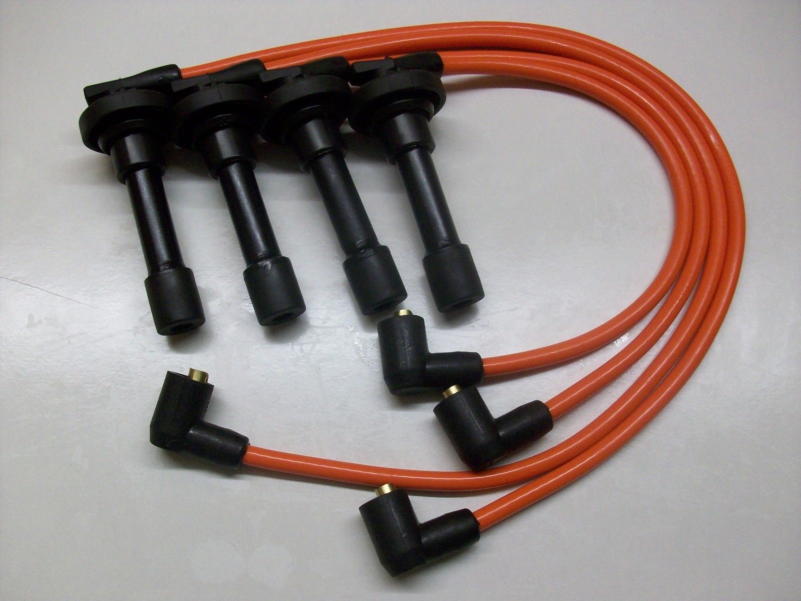 Orange 8mm Performance Ignition Leads Will Fit Honda Civic D16 Dohc Engines Ht.