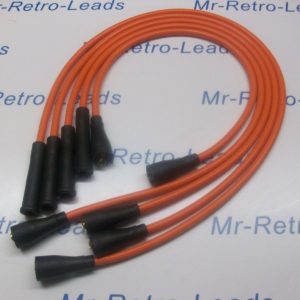 Orange 8mm Performance Ignition Leads To Fit Ford Capri 1.6 2.0 Ohc Cortina P100