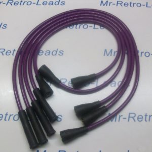 Purple 8mm Ignition Leads Will Fit Ford Capri 1.6 2.0 Ohc Cortina P100 Quality..