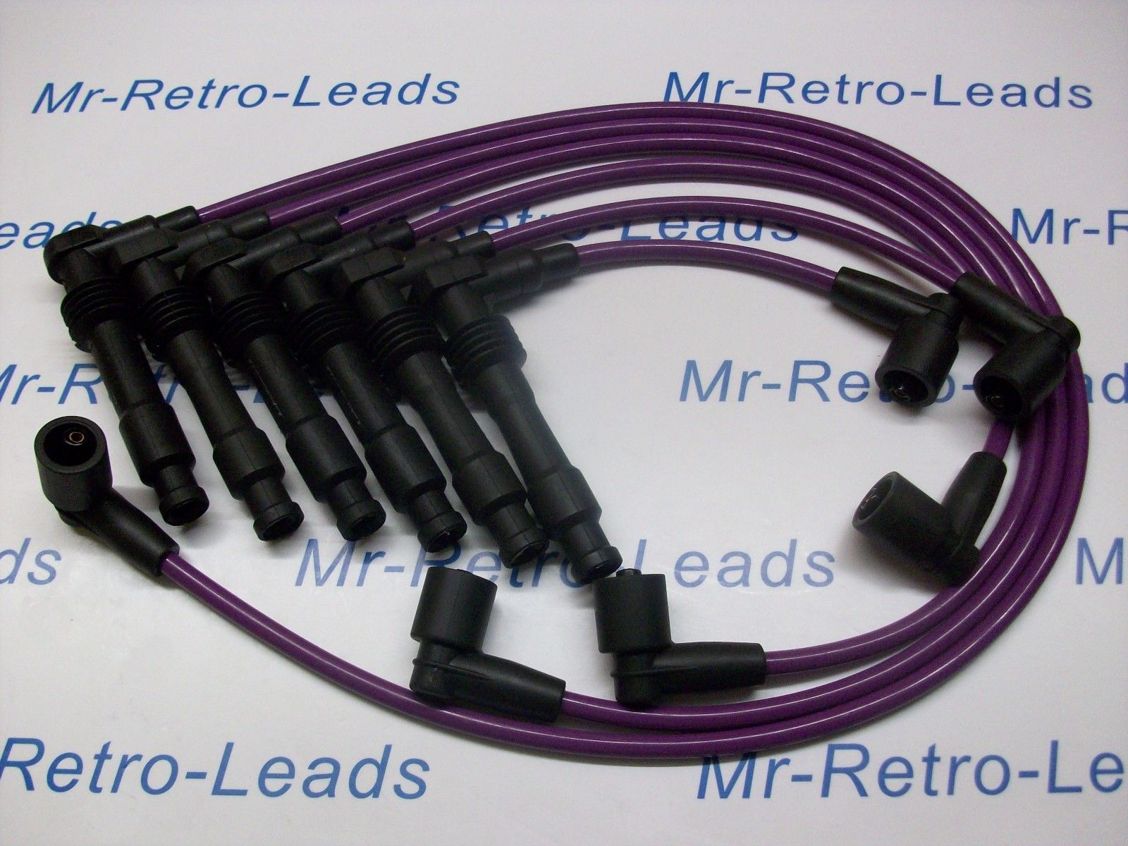 Purple 8mm Performance Ignition Leads To Fit Vauxhall Opel Omega V6. Pin Coil..