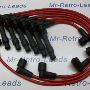 Red 8mm Performance Ignition Leads To Fit Vauxhall Opel Omega V6 Pin Type Coil..