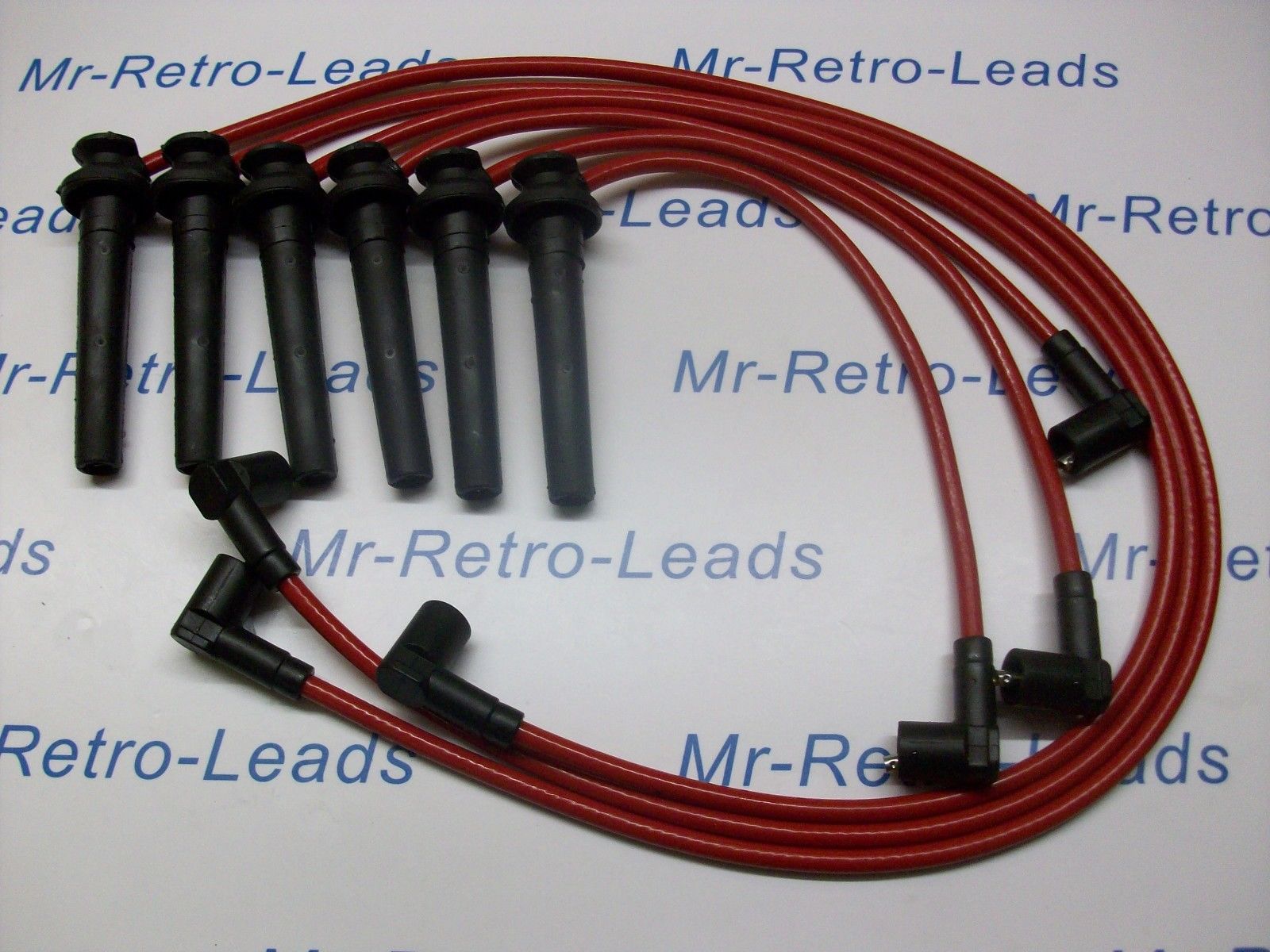 Red 8mm Performance Ignition Leads To Fit Ford Mondeo Mkiii 2.5 V6 24v Quality