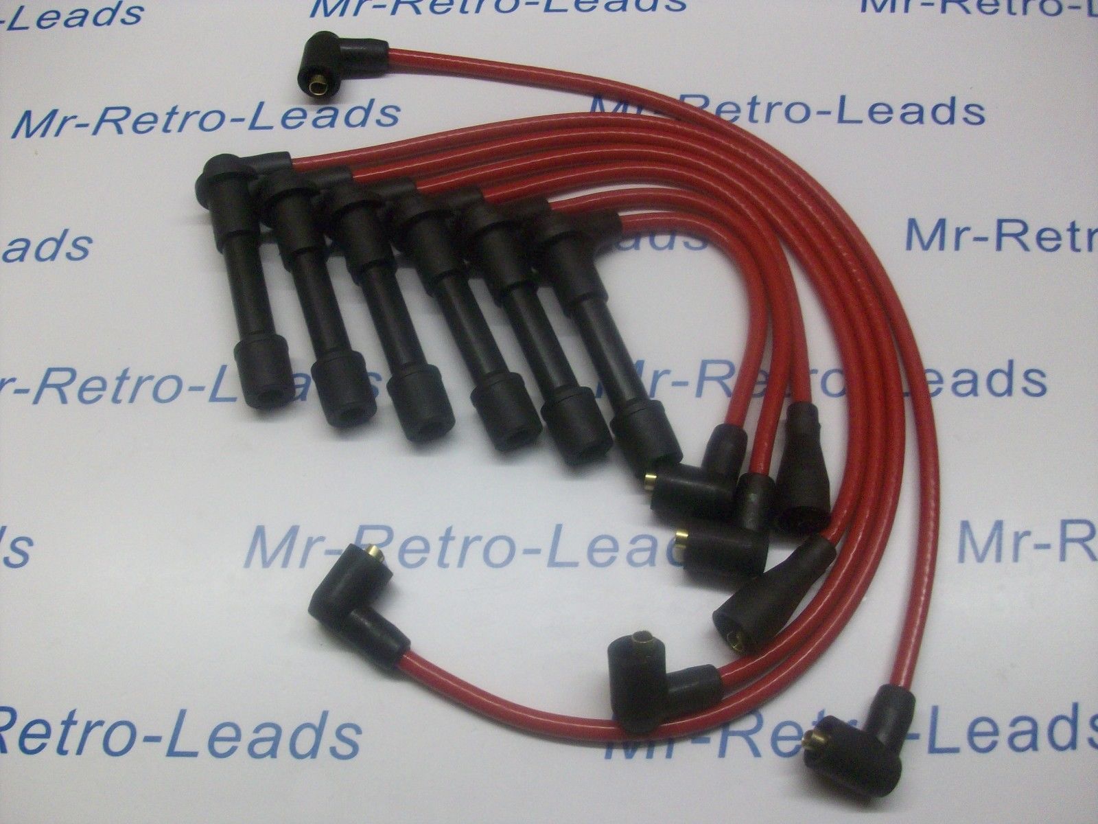 Red 8mm Performance Ignition Leads For Nissan 300zx 300 Zx Twin Turbo Z31 Z32 V6