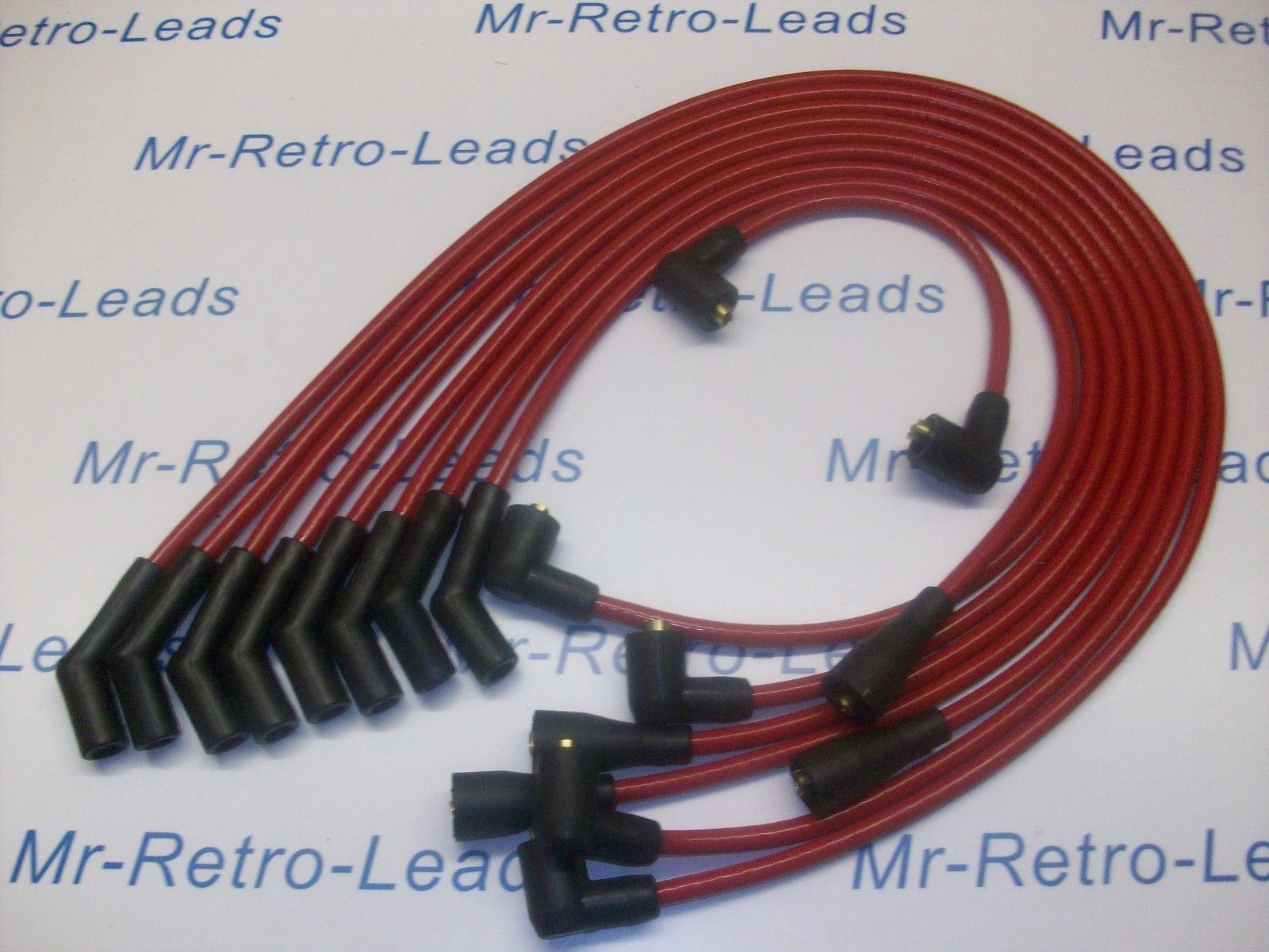 Red 8mm Performance Ignition Leads Triumph Stag Rover 3.0 V8 Quality Hand Built