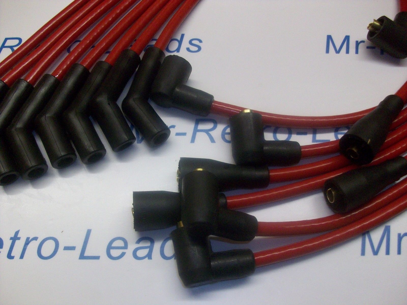Red 8mm Performance Ignition Leads Triumph Stag Rover 3.0 V8 Quality Hand Built