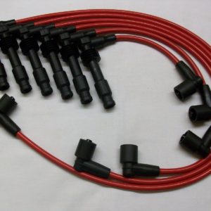 Red 8mm Performance Ignition Leads Will Fit Vauxhall Lotus Carlton 3.6 24v Turbo
