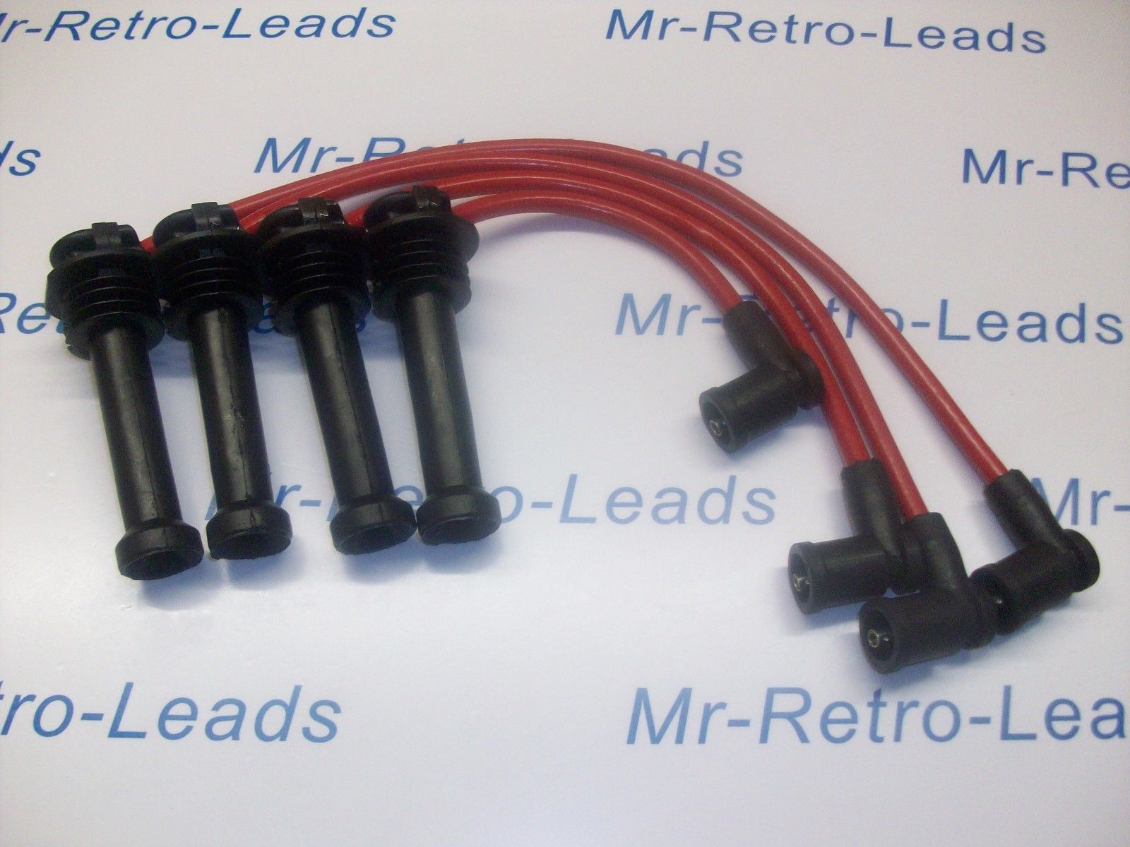 Red 8mm Performance Ignition Leads For Mazda Tribute Suv Quality Built Leads