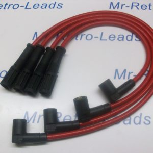 Red 8mm Performance Ignition Leads Fiat Cinquecento Seicento 1.1 Sporting Ht..