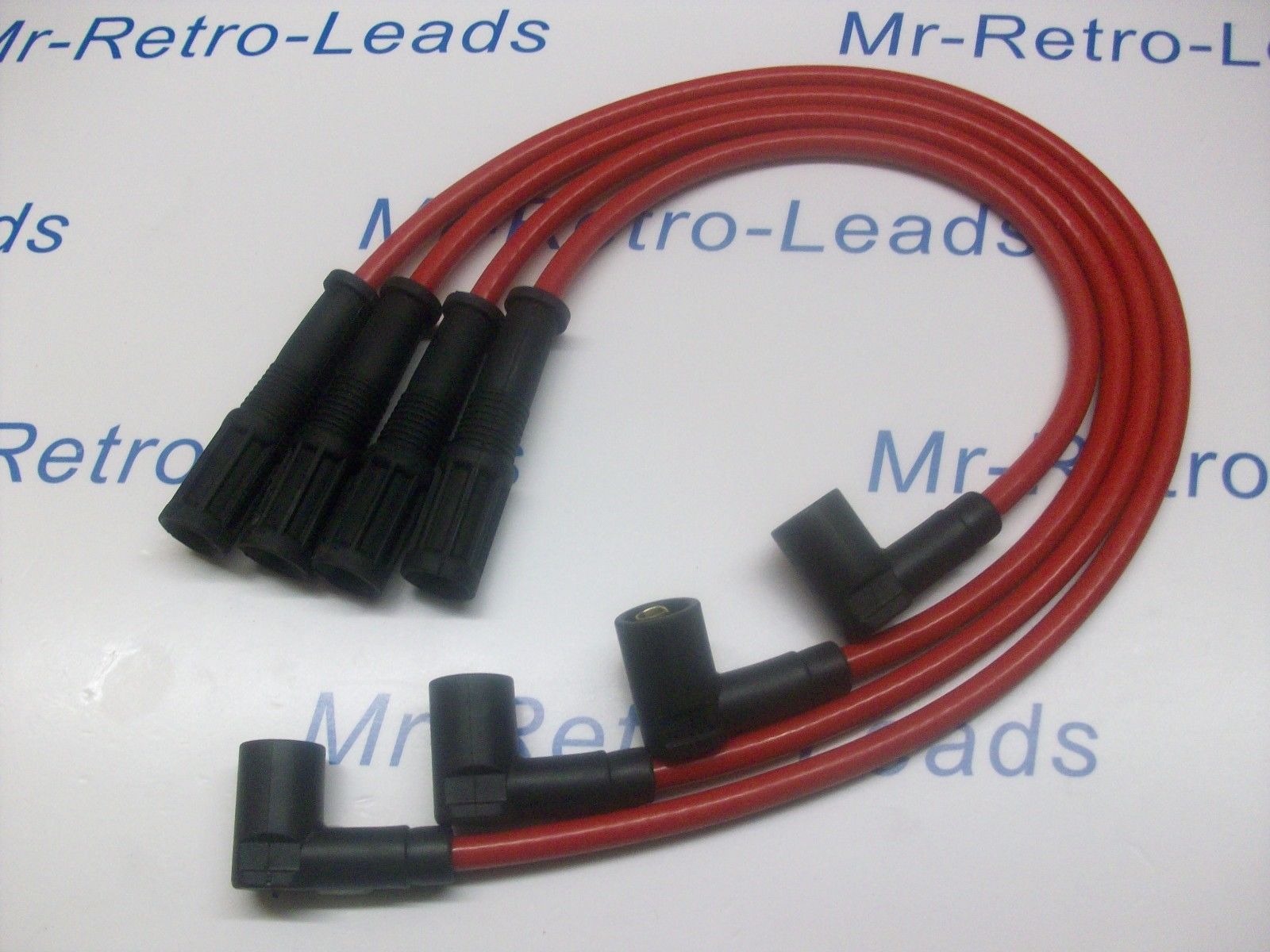 Red 8mm Performance Ignition Leads Fiat Cinquecento Seicento 1.1 Sporting Ht..