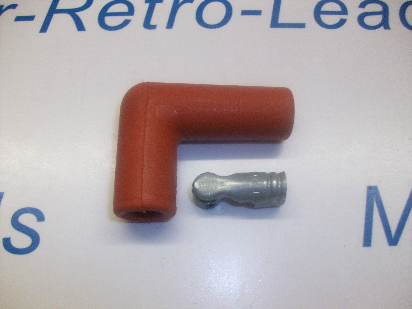 Red 90" Degree Ignition Lead Spark Plug Boot Fitting 90" Spark Plug