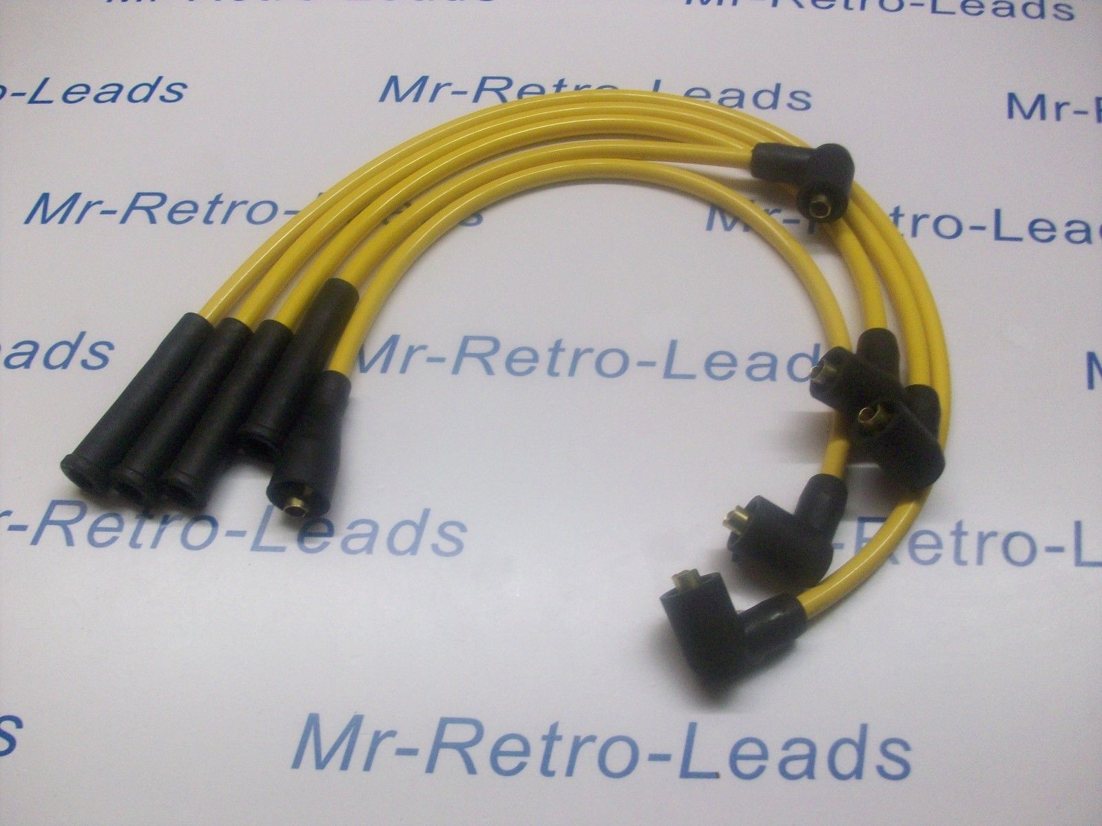 Yellow 8mm Performance Ignition Leads For Opel Manta Quality Hand Built Leads Ht