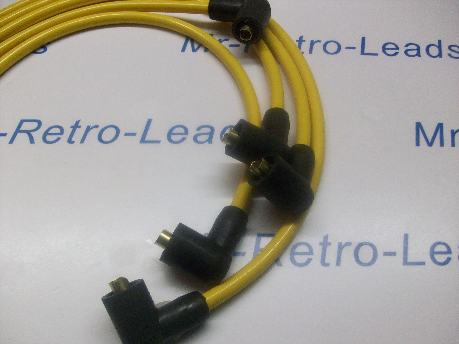 Yellow 8mm Performance Ignition Leads For Opel Manta Quality Hand Built Leads Ht