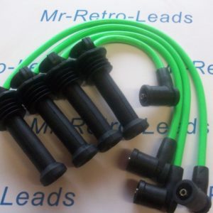 Lime Green 8mm Performance Ignition Leads Ford Zetec Black Top As Kawasaki Green