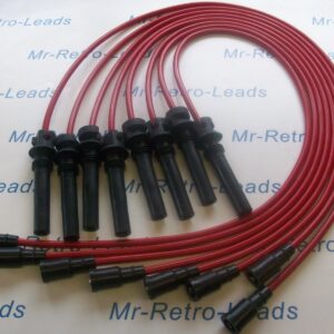 Red 8mm Performance Ignition Leads Jeep Cherokee Dodge Magnum Chrysler 300c 5.7l