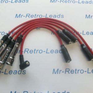 Red 8mm Performance Ignition Leads Audi 100 80 2.0 A6 C4 B4 Quattro Abk