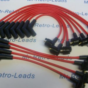 Red 8mm Performance Ignition Leads For Daimler Double Six V12 6.0 Litre Ht
