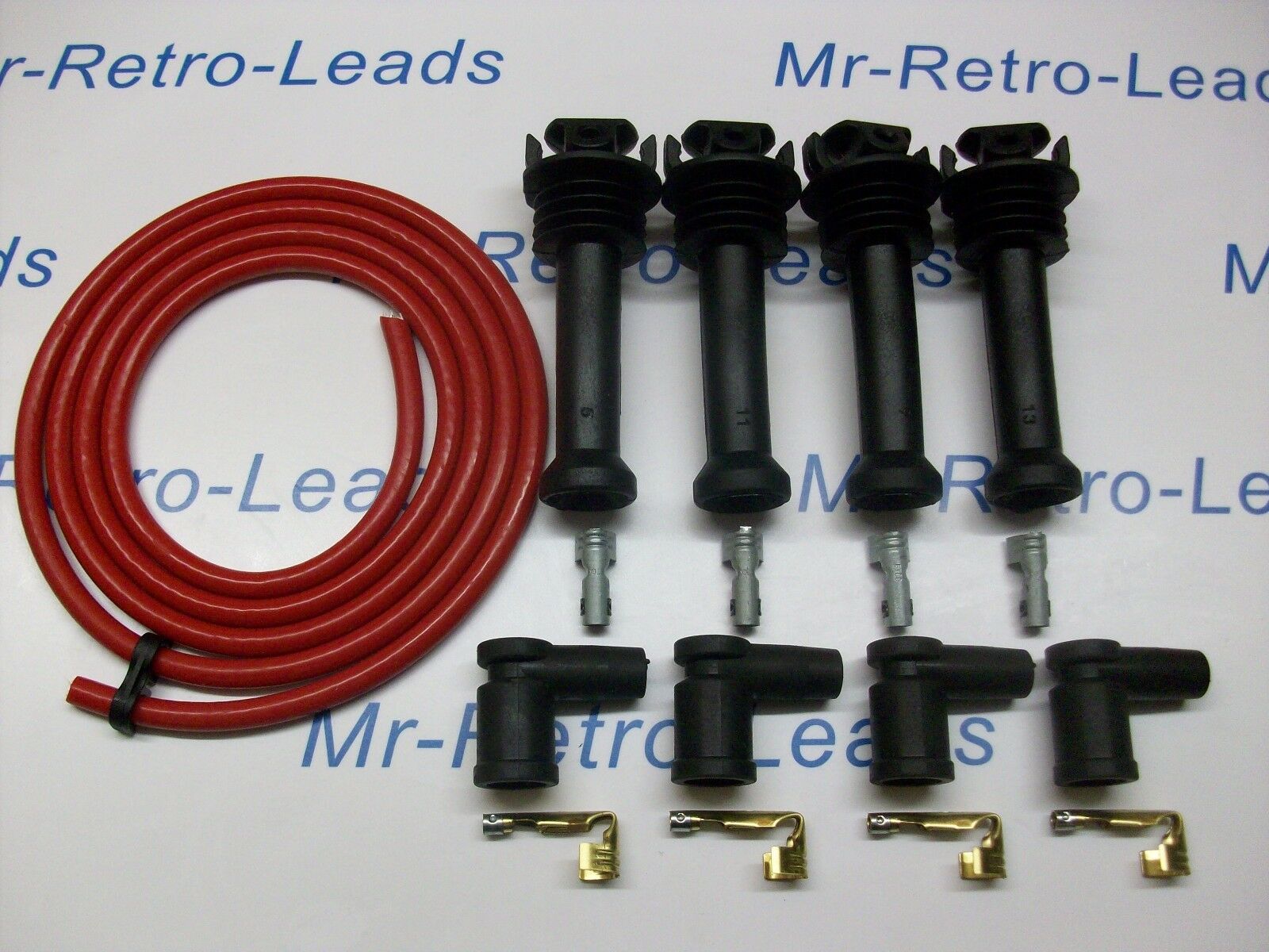 Red 8mm Performance Ignition Lead Kit For Focus Zetec Kit