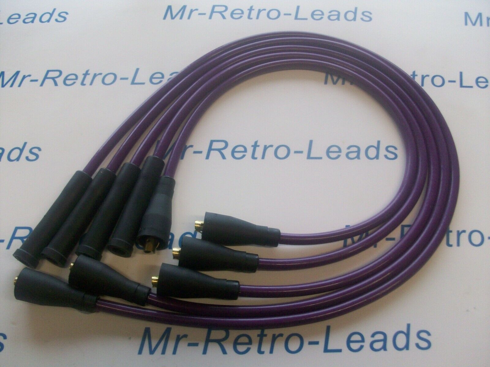 Purple 8mm Performance Ignition Leads Ford X-flow Crossflow Hand Built Quality