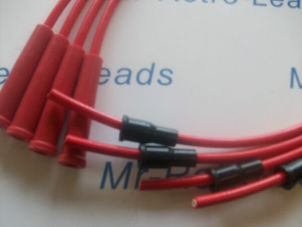 Red 7mm Ignition Leads Escort Rs1600i 1982 > 83 Only With Twin Coil Pack Only