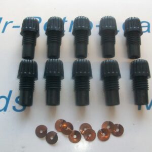 10 X Distributor Long Acorn Nut Screw 10 X Brass Split Washers 10 1930-60s Lucas