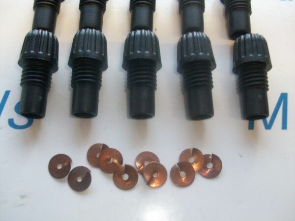 10 X Distributor Long Acorn Nut Screw 10 X Brass Split Washers 10 1930-60s Lucas