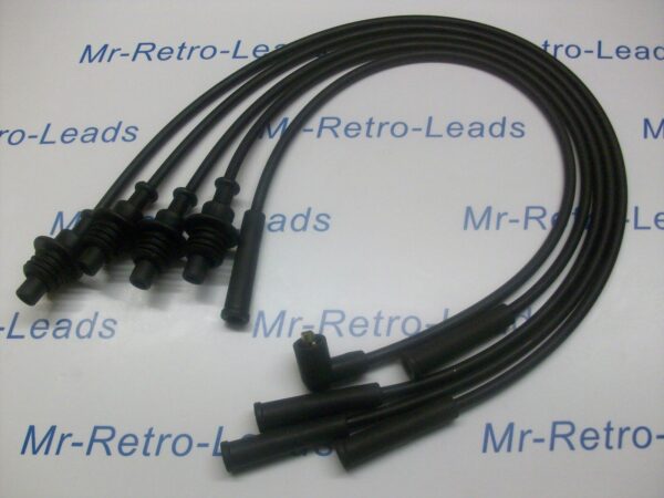 Black 8mm Performance Ignition Leads For 205 309 1.9 Sri Gti Hei Cap Quality Ht