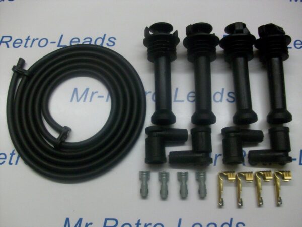 Black 8mm Performance Ignition Lead Kit For The Focus Zetec Ignition Lead Ht