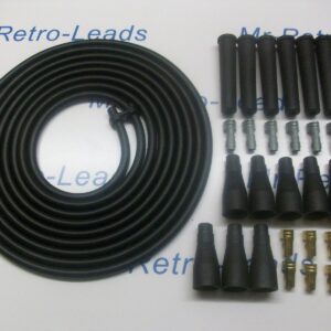 Black 8mm Performance Ignition Lead Kit For Kit Car Cable For The V6 4 Meters...