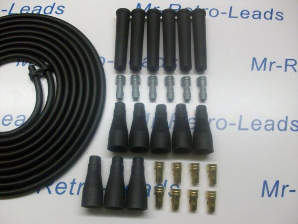 Black 8mm Performance Ignition Lead Kit For Kit Car Cable For The V6 4 Meters...