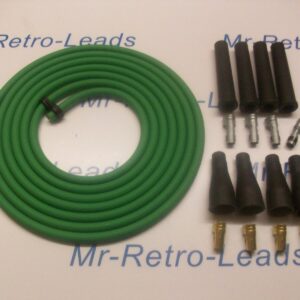 Green 8mm Performance Ignition Lead Kit For 4 Cyl 3 Meters Ht Kit Cars Quality