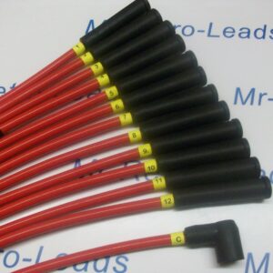 Ignition Lead Plug Numbers 1 / 12 Heat Shrink Ht Lead Black On Yellow  + C Coil.