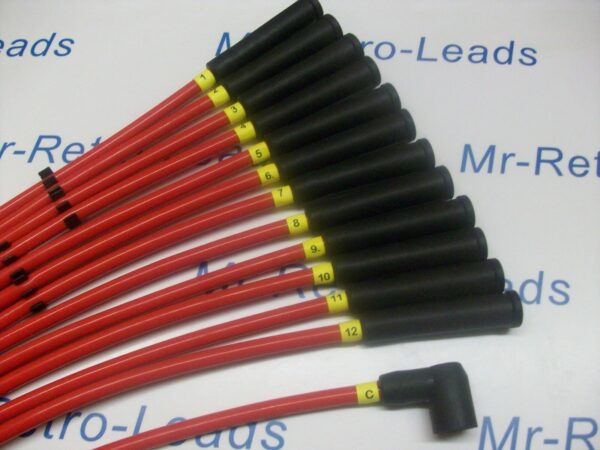 Ignition Lead Plug Numbers 1 / 12 Heat Shrink Ht Lead Black On Yellow  + C Coil.