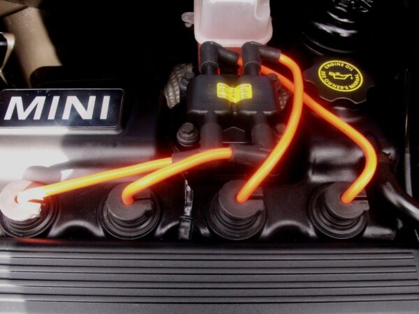 Orange 8mm Performance Ignition Leads Mini One Cooper S 1.6 R50 R52 R53 R56 R57