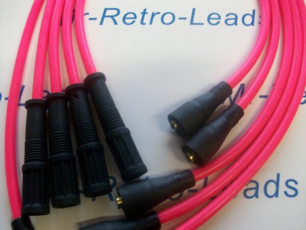 Pink 8mm Performance Ignition Leads For Ritmo Abarth Argenta Mirafiori 131 132