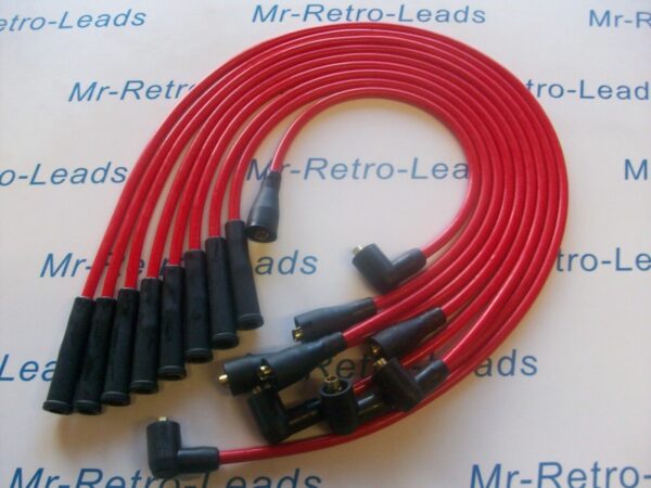 Red 8mm Performance Ignition Leads For Tvr Chimaera V8 Lucas Distributor Ht...