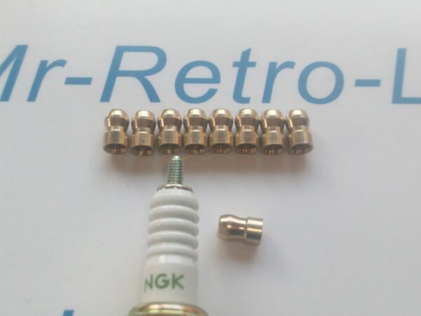 Spark Plug Terminal Bullet Brass X 8 Pack Ignition Spark Plug Nipple Top Nut M4