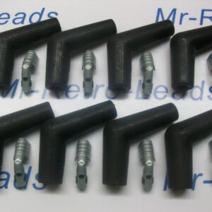 8 Ignition Spark Plug Rubber Boot Kit Terminals 45 / 135 Degree Quality Boots Ht