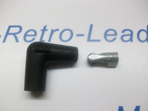 90" Degree Ignition Lead Spark Plug Rubber Boot Fitting 90" Spark Plug Terminal