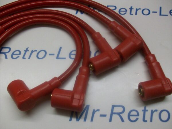 All Red 8mm Performance Ignition Leads Classic Mini Cooper S Sprite Midget Ht