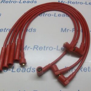 All Red 8mm Performance Ignition Leads Escort Mk4 Mk3 Mk2 Rs Turbo Fiesta Mk2 Ht