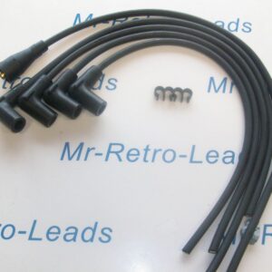 Black 7mm Ignition Leads Lead Wolseley 1500 Ht 1957 > 1965 Quality Built Leads