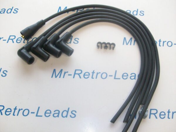 Black 7mm Ignition Leads Lead Wolseley 1500 Ht 1957 > 1965 Quality Built Leads