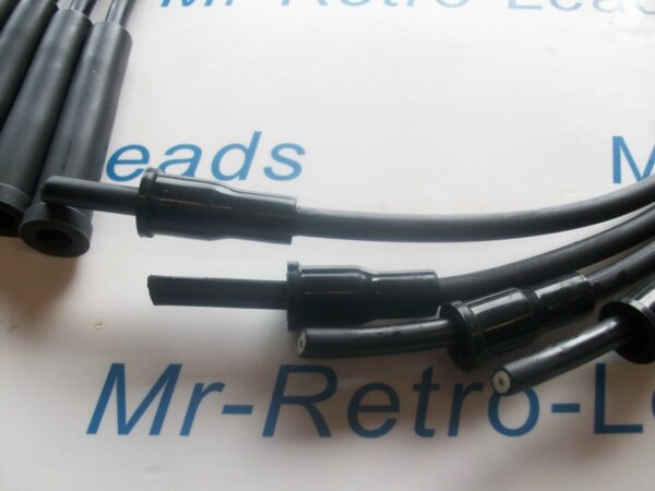 Black 7mm Ignition Leads Escort Rs1600i 1982 > 83 Only With Twin Coil Pack