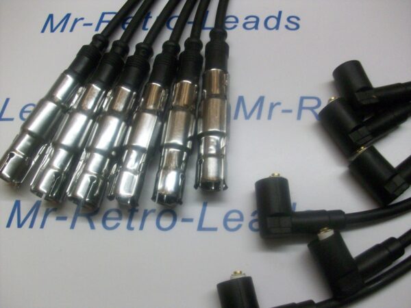 Black 7mm Performance Ignition Leads Vr6 Mk3 Vr6 Obd2 Passat 2.8 Quality Leads