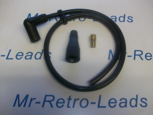 Black 8mm Ignition Spark Plug Lead Triumph Ajs Bsa Ht Kit Terminal Boot Coil Cap