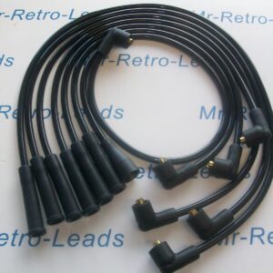 Black 8mm Performance Ignition Leads Will Fit Reliant Scimitar V6 Essex Tvr Ht..