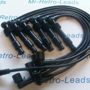 Black 8mm Performance Ignition Leads Opel Omega V6 Quality Ht Leads