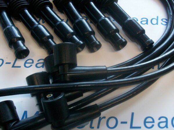 Black 8mm Performance Ignition Leads Opel Omega V6 Quality Ht Leads