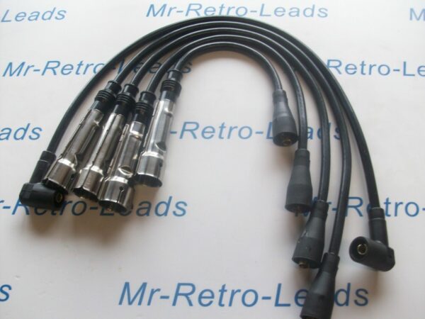 Black 8mm Performance Ignition Leads Golf Mk1 Gti  Din Fitment Cap Quality Leads