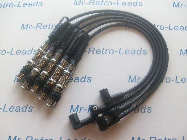 Black 8mm Performance Ignition Leads Golf 2.3 V5 4 Motion Aqp Aue Quality Leads